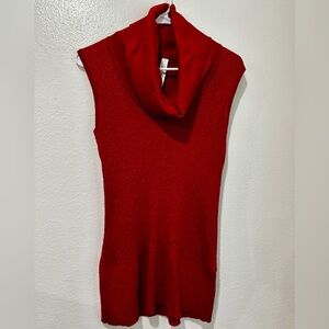 Rina Rossi Vibrant Red Cowl Neck Sweater